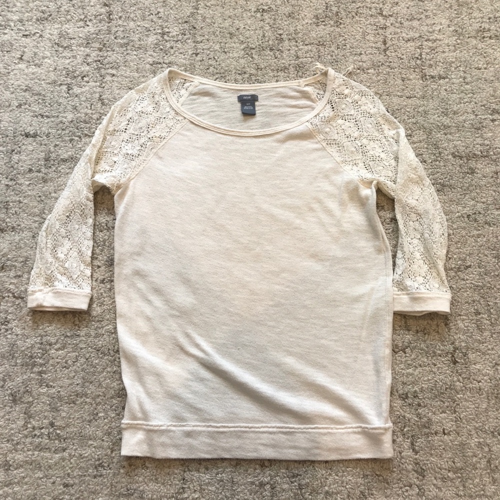 Aerie Cream Thin Sweater